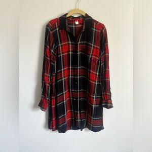 Old Navy Plaid Shirtdress